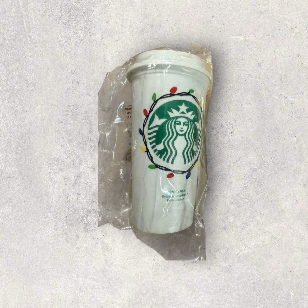 Starbucks Christmas Coffee Reusable Plastic Coffee Tumbler 16oz